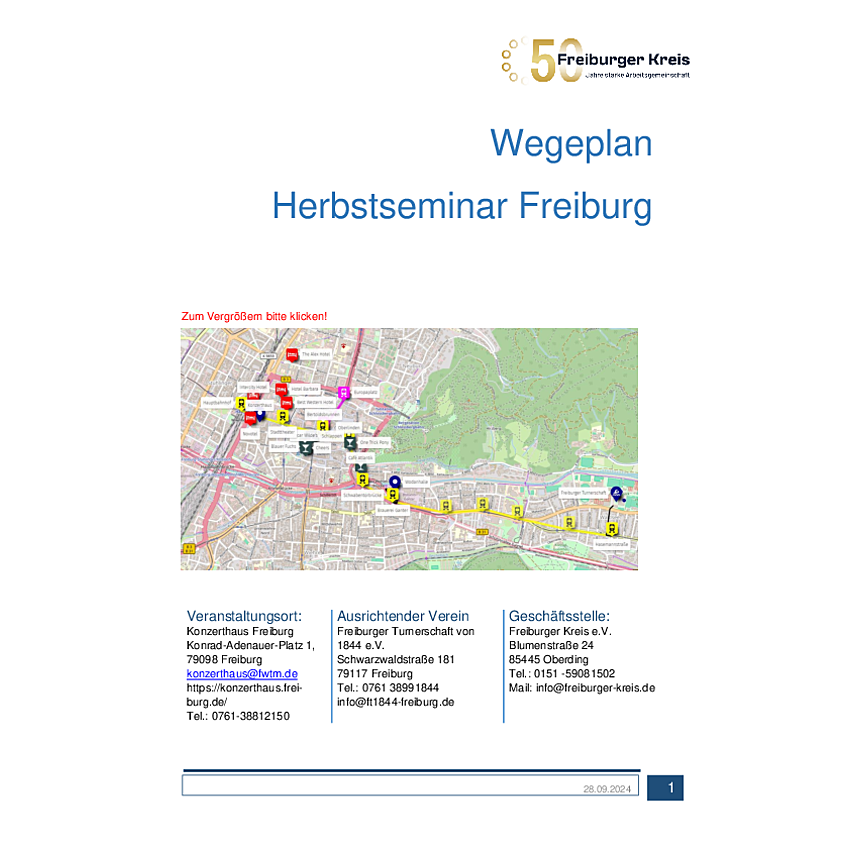 Wegeplan Freiburg