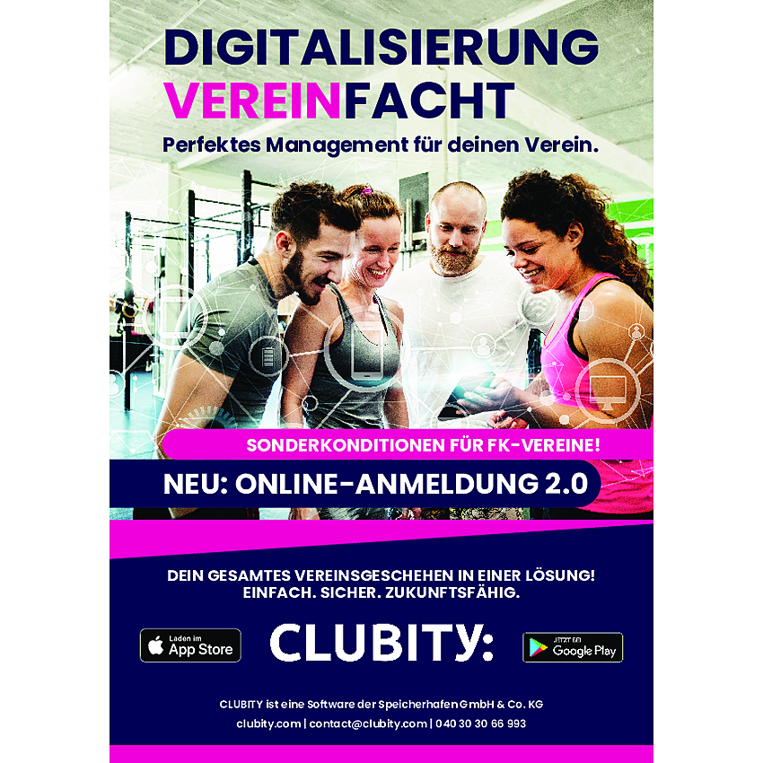 Clubity Online-Anmeldung